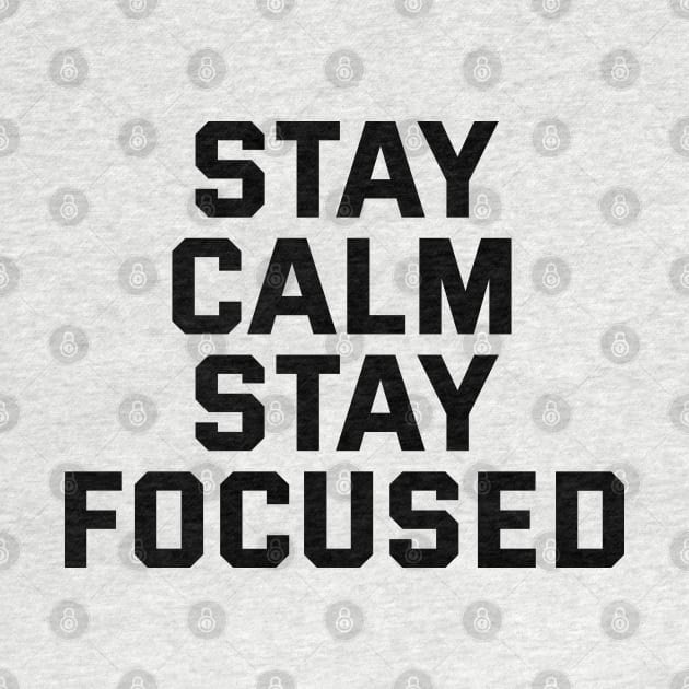 Stay Calm Stay Focused by Texevod